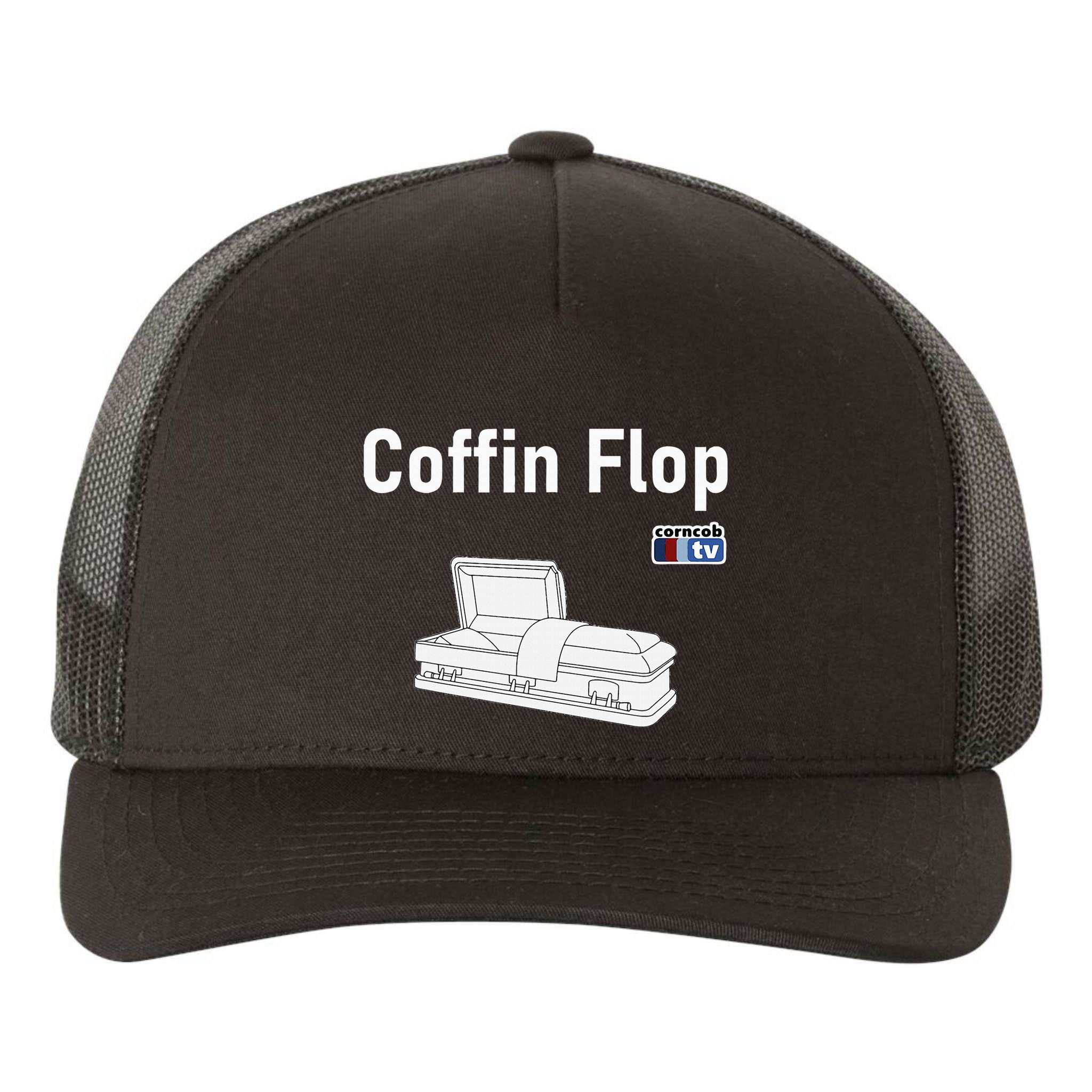 Coffin Flop Corncob Tv Yupoong Adult 5-Panel Trucker Hat