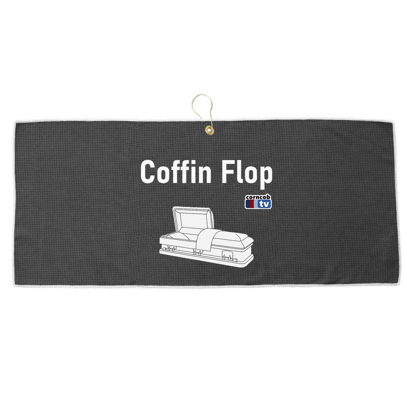 Coffin Flop Corncob Tv Large Microfiber Waffle Golf Towel