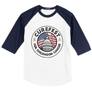 Curefest For Childhood Cancer 2024 Design 1 For Light Fabric Baseball Sleeve Shirt