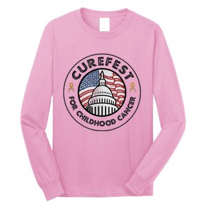 Curefest For Childhood Cancer 2024 Design 1 For Light Fabric Long Sleeve Shirt