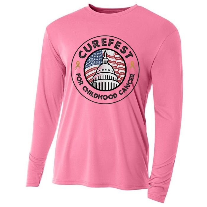 Curefest For Childhood Cancer 2024 Design 1 For Light Fabric Cooling Performance Long Sleeve Crew