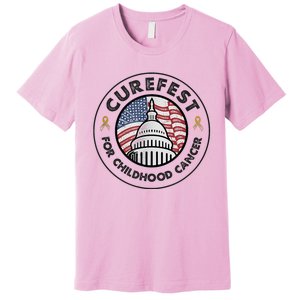 Curefest For Childhood Cancer 2024 Design 1 For Light Fabric Premium T-Shirt