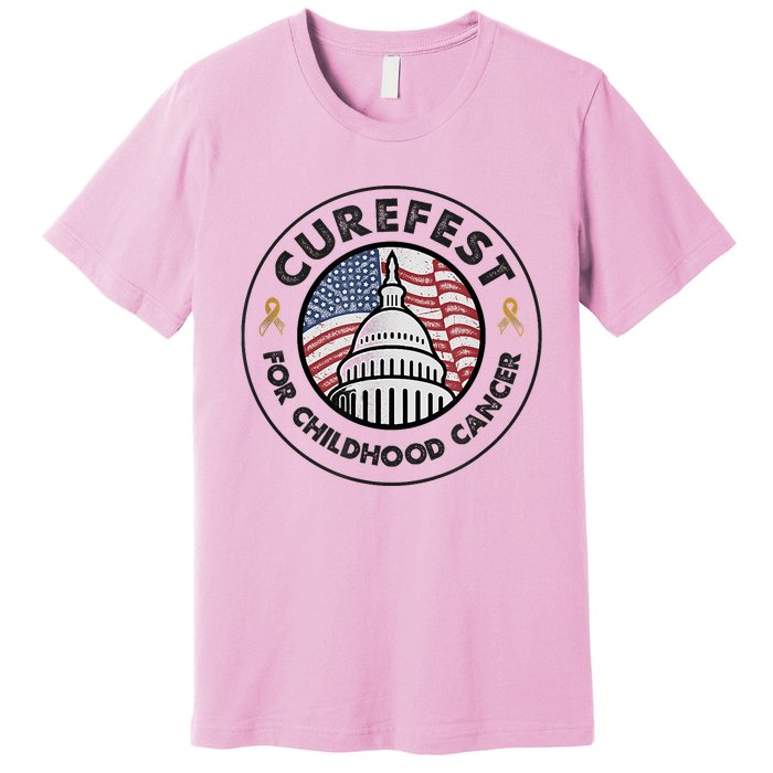 Curefest For Childhood Cancer 2024 Design 1 For Light Fabric Premium T-Shirt