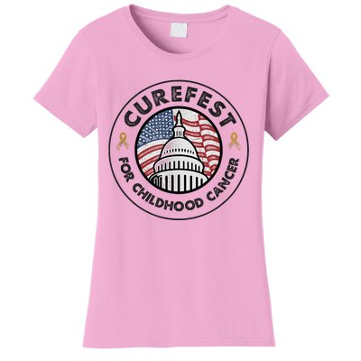 Curefest For Childhood Cancer 2024 Design 1 For Light Fabric Women's T-Shirt