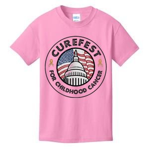 Curefest For Childhood Cancer 2024 Design 1 For Light Fabric Kids T-Shirt