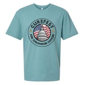 Curefest For Childhood Cancer 2024 Design 1 For Light Fabric Sueded Cloud Jersey T-Shirt