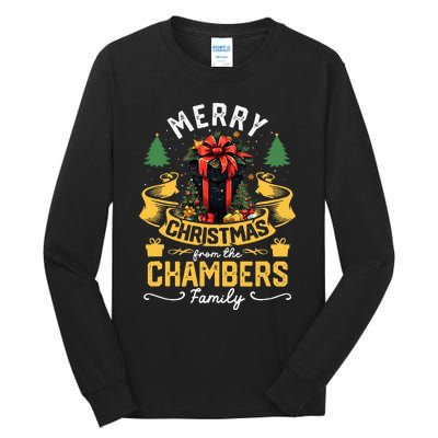 Chambers Family Christmas Costume Group Matching Xmas Party  Tall Long Sleeve T-Shirt