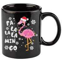 Christmas Flamingo Christmas Light Santa Hat Xmas 11oz C Handle Ceramic Mug