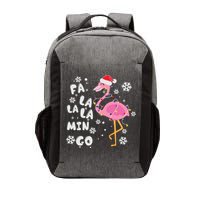 Christmas Flamingo Christmas Light Santa Hat Xmas Vector Backpack