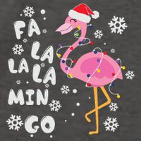 Christmas Flamingo Christmas Light Santa Hat Xmas Vector Backpack