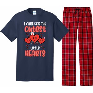 Care For Cutest Little Hearts Nurse Valentines Day Nursing Pajama Set