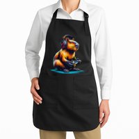 Capybara Funny Capybara Rodent & Video Games Lover Apron