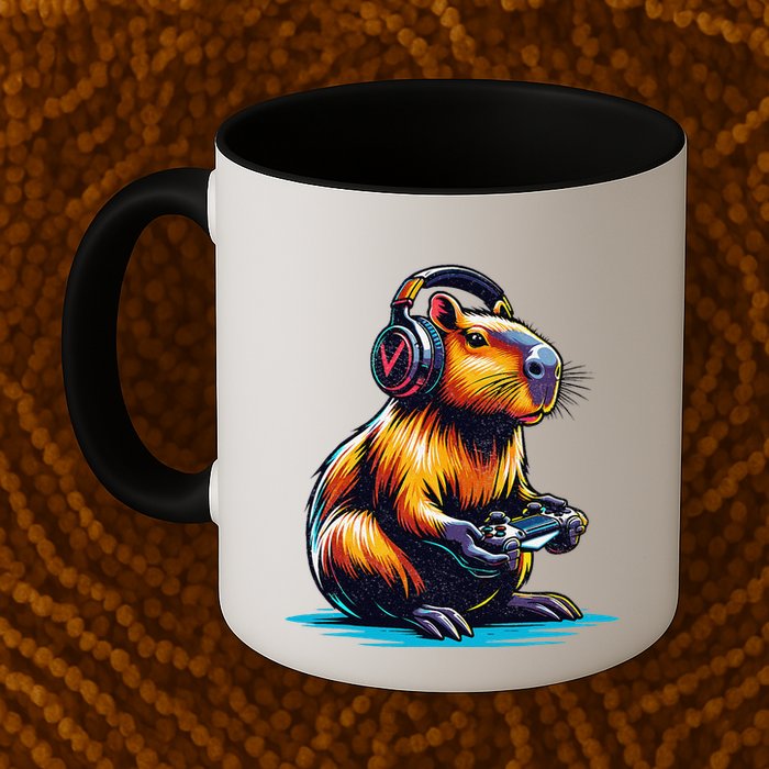 Capybara Funny Capybara Rodent & Video Games Lover Mug