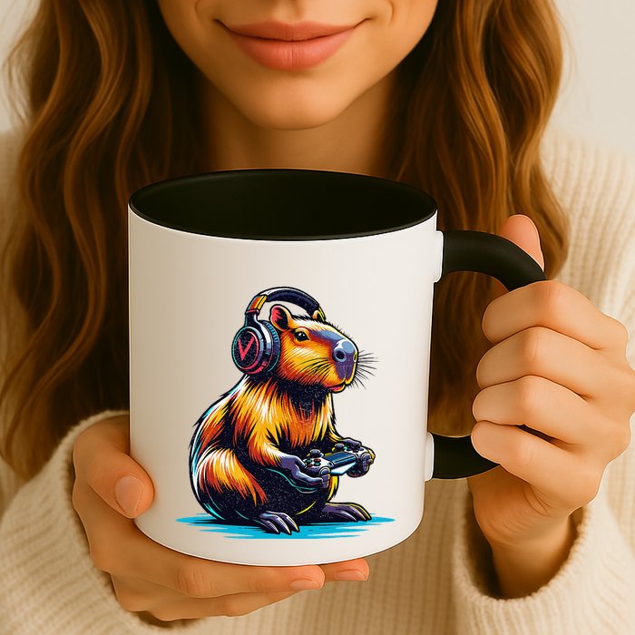 Capybara Funny Capybara Rodent & Video Games Lover Mug