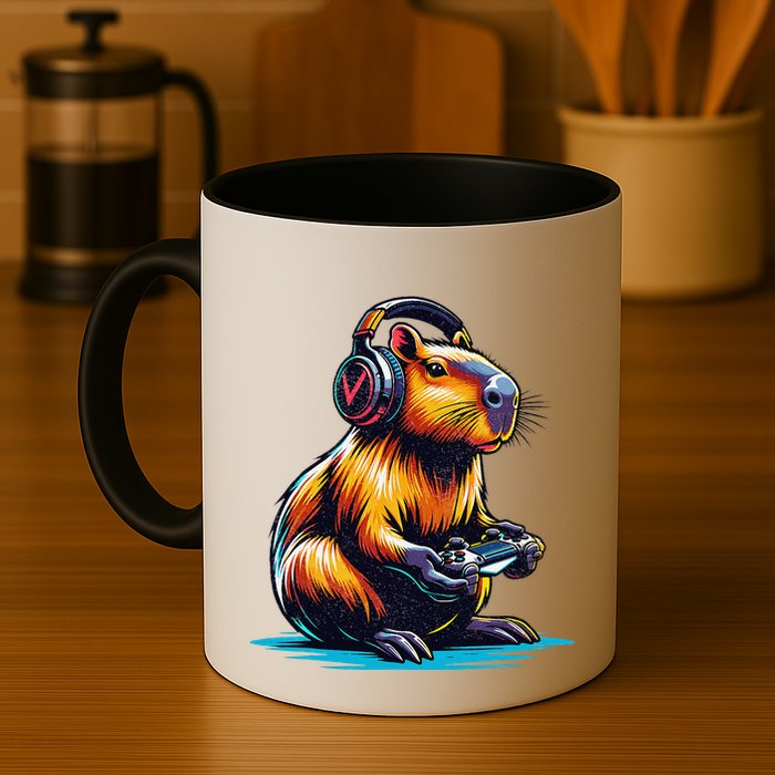Capybara Funny Capybara Rodent & Video Games Lover Mug