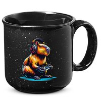 Capybara Funny Capybara Rodent & Video Games Lover 15oz Campfire Ceramic Mug