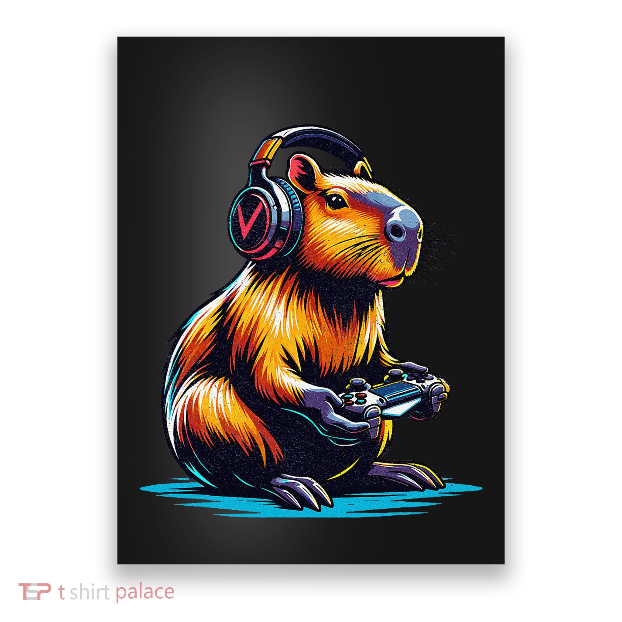 Capybara Funny Capybara Rodent & Video Games Lover Poster