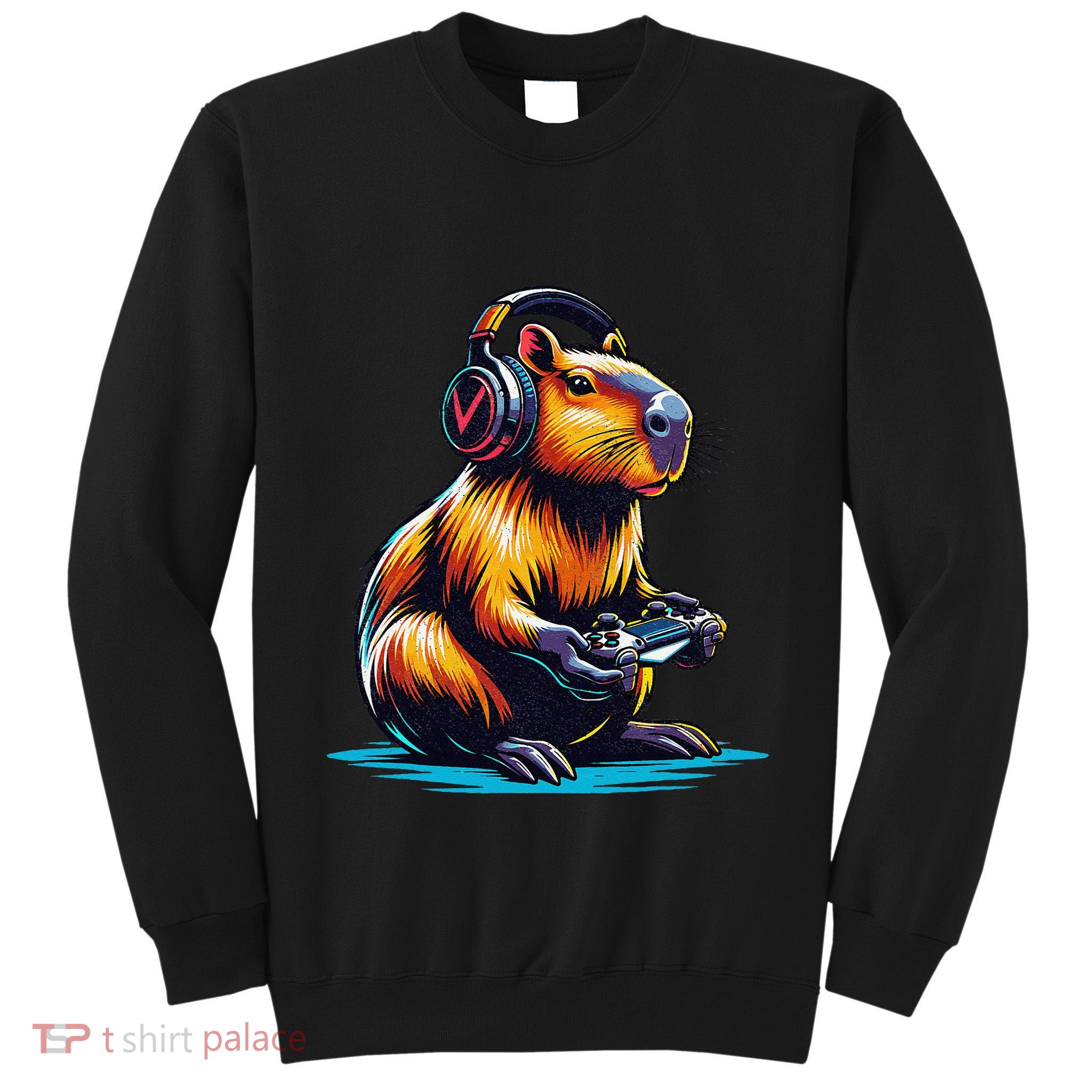 Capybara Funny Capybara Rodent & Video Games Lover Tall Sweatshirt