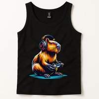 Capybara Funny Capybara Rodent & Video Games Lover Tank Top
