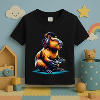 Capybara Funny Capybara Rodent & Video Games Lover Toddler T-Shirt