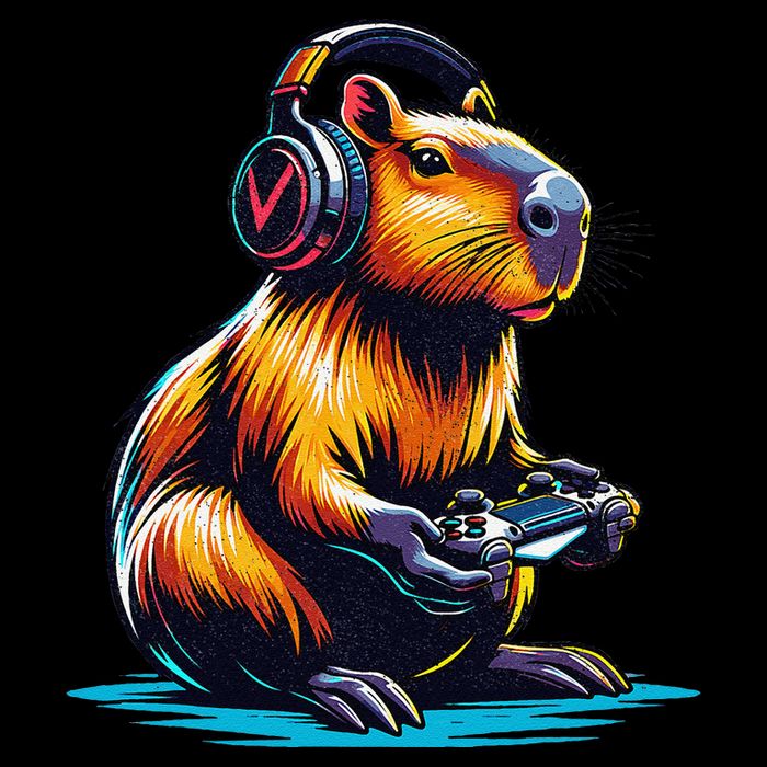 Capybara Funny Capybara Rodent & Video Games Lover Toddler T-Shirt