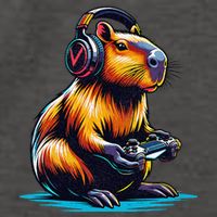 Capybara Funny Capybara Rodent & Video Games Lover Vector Backpack