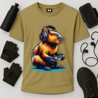 Capybara Funny Capybara Rodent & Video Games Lover Performance Shirt