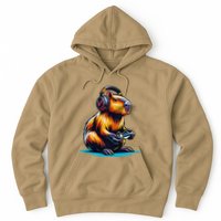 Capybara Funny Capybara Rodent & Video Games Lover Hoodie