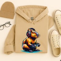 Capybara Funny Capybara Rodent & Video Games Lover Hoodie