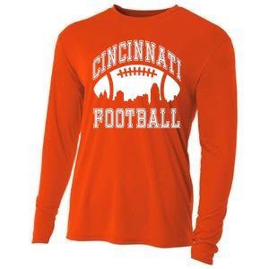 Cincinnati Football City Skyline Cooling Performance Long Sleeve Crew