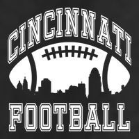 Cincinnati Football City Skyline 7 Panel Mesh Trucker Snapback Hat