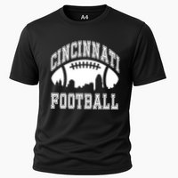 Cincinnati Football City Skyline Cooling Performance Crew T-Shirt