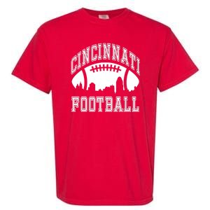 Cincinnati Football City Skyline Garment-Dyed Heavyweight T-Shirt