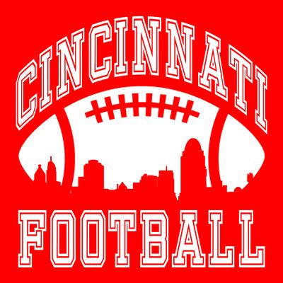 Cincinnati Football City Skyline T-Shirt
