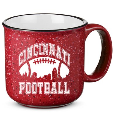 Cincinnati Football City Skyline 15oz Campfire Ceramic Mug