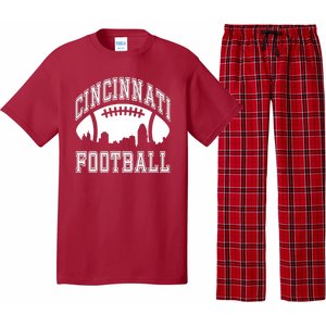 Cincinnati Football City Skyline Pajama Set