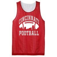 Cincinnati Football City Skyline Mesh Reversible Basketball Jersey Tank