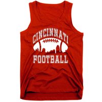 Cincinnati Football City Skyline Tank Top