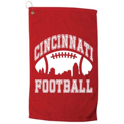 Cincinnati Football City Skyline Golf Towel