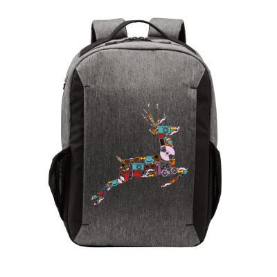 Cool Festive Christmas Gifts Pattern Reindeer Vector Backpack