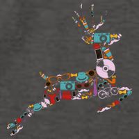 Cool Festive Christmas Gifts Pattern Reindeer Vector Backpack