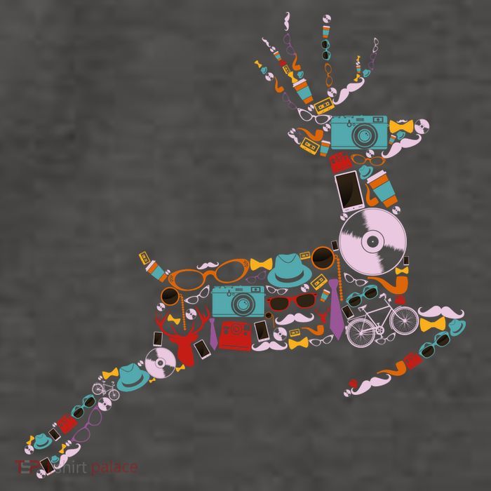 Cool Festive Christmas Gifts Pattern Reindeer Vector Backpack