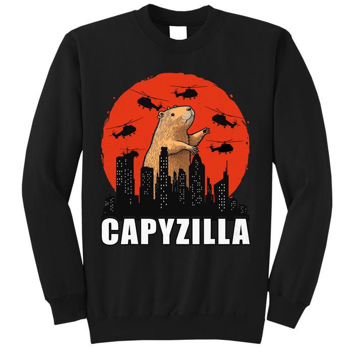 Capybara Funny Capybara Rodent Capyzilla Funny Sweatshirt