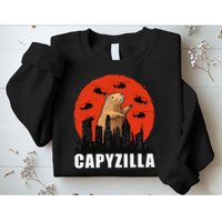 Capybara Funny Capybara Rodent Capyzilla Funny Sweatshirt