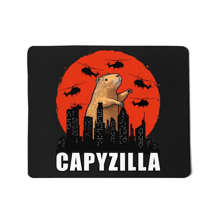 Capybara Funny Capybara Rodent Capyzilla Funny Mousepad