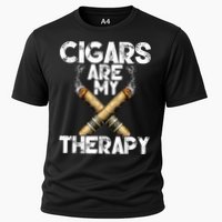 Cool Funny Cigar For Men Cigars Are My Therapy Performance Shirt