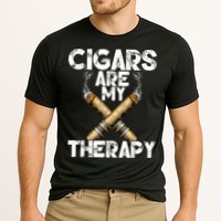 Cool Funny Cigar For Men Cigars Are My Therapy Performance Shirt