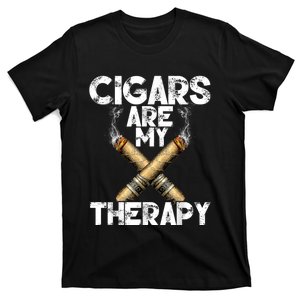 Cool Funny Cigar For Men Cigars Are My Therapy T-Shirt