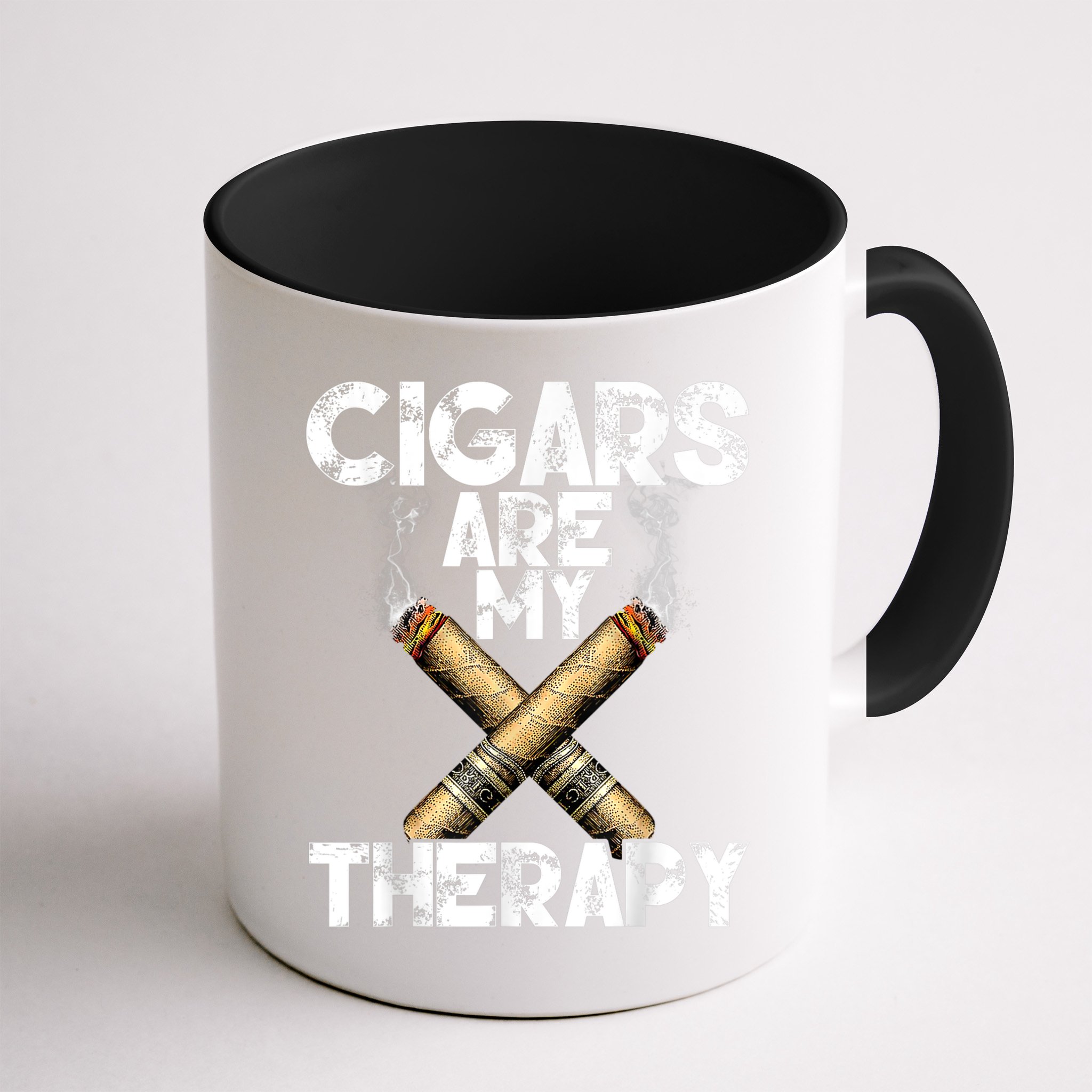 Cool Funny Cigar For Men Cigars Are My Therapy Mug