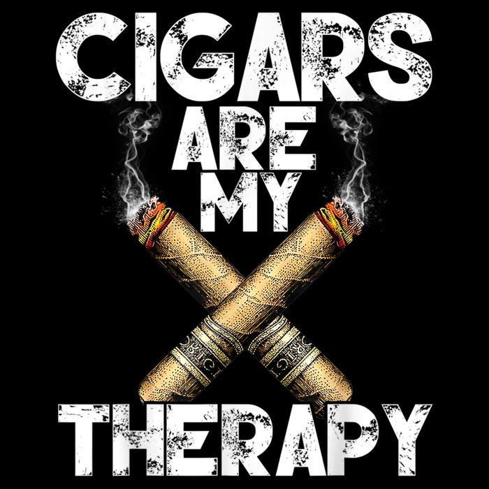 Cool Funny Cigar For Men Cigars Are My Therapy Drawstring Bag